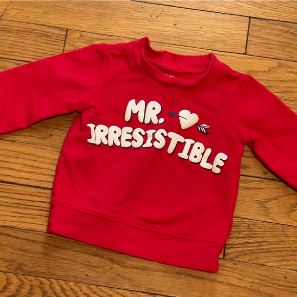 Carter's Other - Carter's Red Cozy “Mr. Irresistible” Sweatshirt